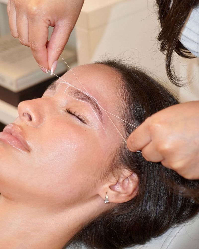 Eyebrow threading at Laurance, DIFC Dubai