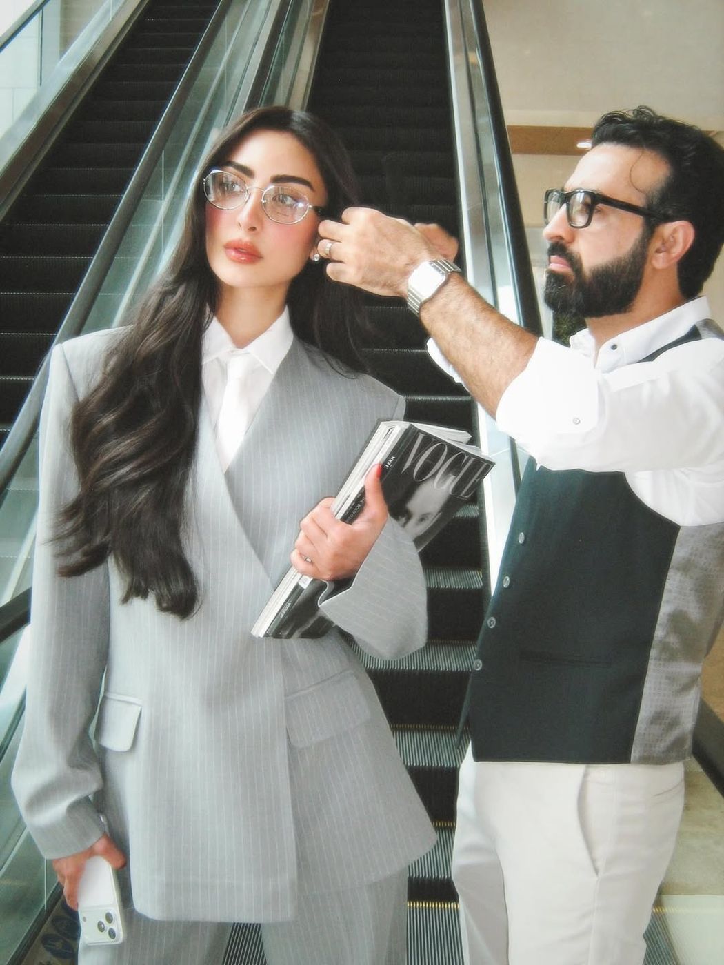 Laurance Hadifeh styling a client